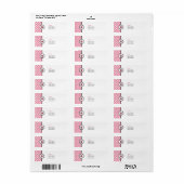 Roze polaire dots Cupcakes Stapelbakkerij Adres Et Etiket (Full Sheet)
