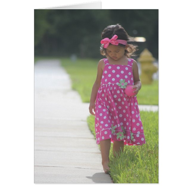 "Roze polaire dots" - Kaart (Voorkant)