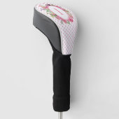 Roze polaire stippen en drijvende Hoesjes Golfheadcover (Schuin)