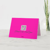 Roze Polar Express Kaart (Achterkant)
