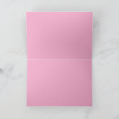 Roze Polar Express Kaart (Binnen)