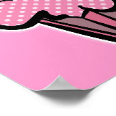 roze polka dapper poster (Hoek)