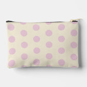 Roze Polka Dot Accessoire Pouch Etui (Achterkant)