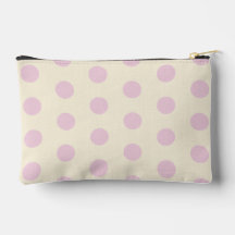 Roze Polka Dot Accessoire Pouch
