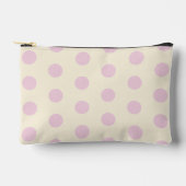 Roze Polka Dot Accessoire Pouch Etui (Voorkant)