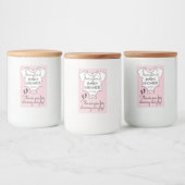 Roze Polka Dot Baby shower Gast Favor Voedselcontainer Etiket (Flessen)
