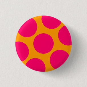 Roze Polka Dot Button