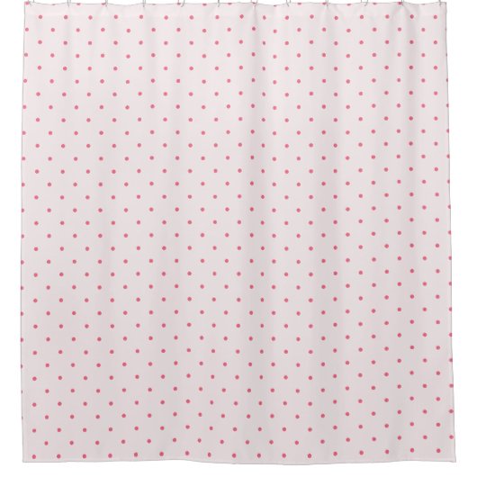 Roze Polka Dot Douchegordijn (Voorkant)