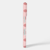 Roze Polka Dot en Stripe Pattern Case-Mate iPhone Case (Achterkant / Rechts)