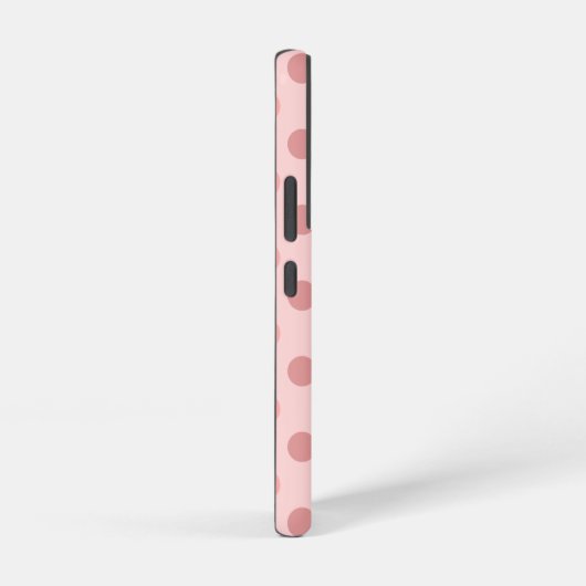 Roze Polka Dot en Stripe Pattern Samsung Galaxy Hoesje (Rechterkant)