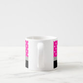 Roze Polka dot fotosjabloon Espresso Kop (Achterkant)