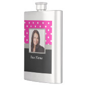 Roze Polka dot fotosjabloon Flacon (Links)