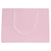 Roze polka dot groot cadeauzakje (Voorkant)