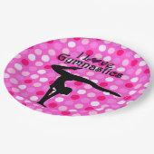 ROZE POLKA DOT IK HOU VAN GYMNASTIEK PAPIEREN BORD (Gekanteld)