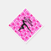 ROZE POLKA DOT IK HOU VAN GYMNASTIEK PAPIEREN SERV SERVETTEN (Hoek)