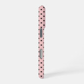 Roze, polka dot iPhone hoesje (Rechterkant)