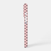 Roze, polka dot iPhone hoesje (Linkerkant)