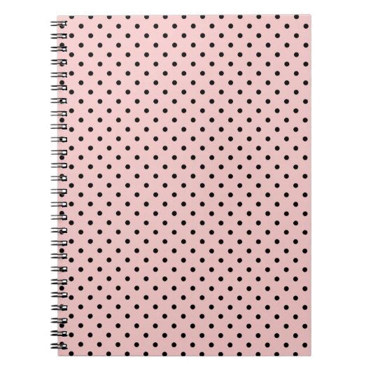 Roze, polka dot notitieboek (Voorkant)