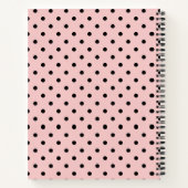 Roze, polka dot notitieboek (Achterkant)
