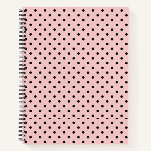 Roze, polka dot notitieboek (Voorkant)