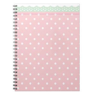 Roze Polka-Dot Notitieboek Journal