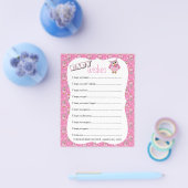 Roze Polka Dot Owl Baby shower Theme Baby Wishes Flyer (Enkel)