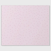 Roze Polka Dot Patroon Minimalistisch Cadeaupapier (Vlak)
