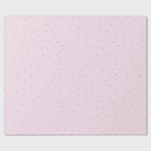 Roze Polka Dot Patroon Minimalistisch Cadeaupapier (Vlak)