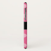 Roze Polka Dot Patroon Monogrammed Case-Mate iPhone Case (Achterkant/links)