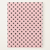 Roze, polka dot planner (Achterkant)