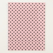 Roze, polka dot planner (Voorkant)