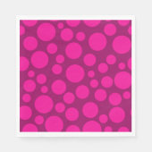 Roze polka dot servetten (Voorkant)