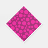 Roze polka dot servetten (Hoek)