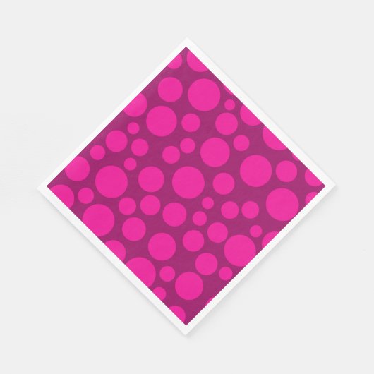 Roze polka dot servetten (Hoek)
