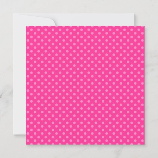 Roze Polka Dot Star van David Bat Mitzvah Square Kaart (Achterkant)