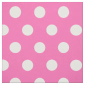 Roze polka dot stof (Swatch)