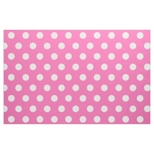 Roze polka dot stof (Fat Quarter)