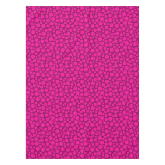 Roze polka dot tafelkleed (Voorkant)