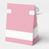 Roze Polka Dot - Vrijgezellenfeest Bedankdoosjes (Achterkant)