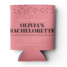 Roze Polka Dots Bachelorette Party Uitnodiging