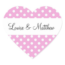 Roze Polka Dots Bruiloft Y190