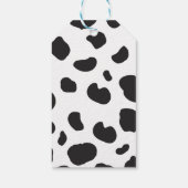 Roze Polka Dots Koe Gift Labels Cadeaulabel (Achterkant)