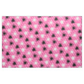 Roze Polka Dots Lace Hearts Stof (Fat Quarter)