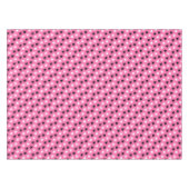 Roze Polka Dots Lace Hearts Tafelkleed (Voorkant (Horizontaal))