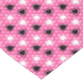Roze Polka Dots Lace Hearts Tafelkleed (Gekanteld)
