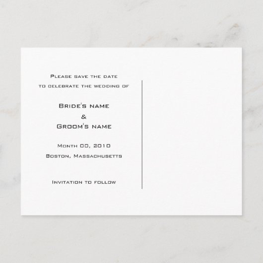 Roze Polka Dots Wedding Save the Date Briefkaarten (Achterkant)