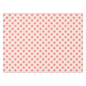 Roze polka-punten op crème tafelkleed (Voorkant (Horizontaal))