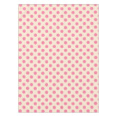 Roze polka-punten op crème tafelkleed (Voorkant)