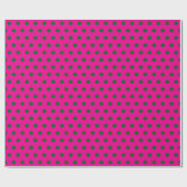 roze polka stip cadeaupapier (Vlak)