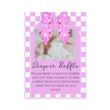 Roze polka stip linten geruite baby shower